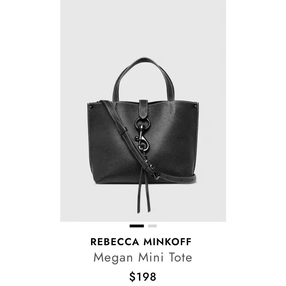 Rebecca Minkoff Black Textured Tote